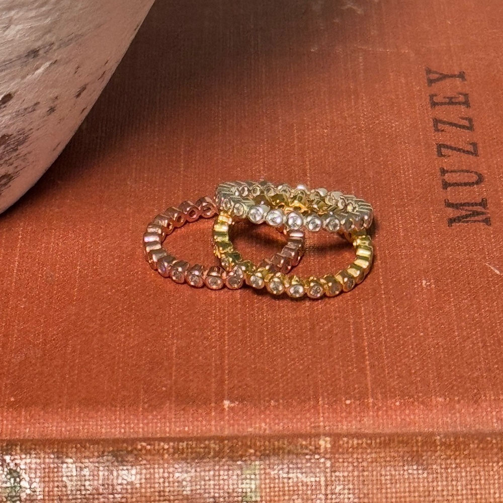 Elegant Gold and Silver Stacking Rings